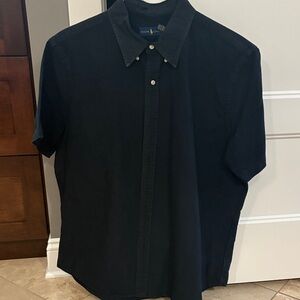 Ralph Lauren Men's Navy Short Sleeve Shirt